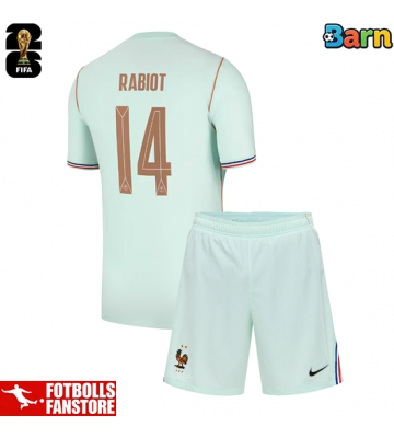 Frankrike Adrien Rabiot #14 Bortatröja Barn VM 2026 Kortärmad (+ Korta byxor)